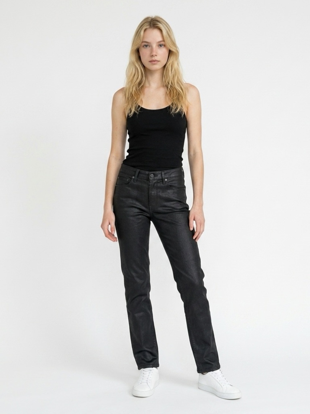rag & bone Black Straight-Leg Women's Jeans